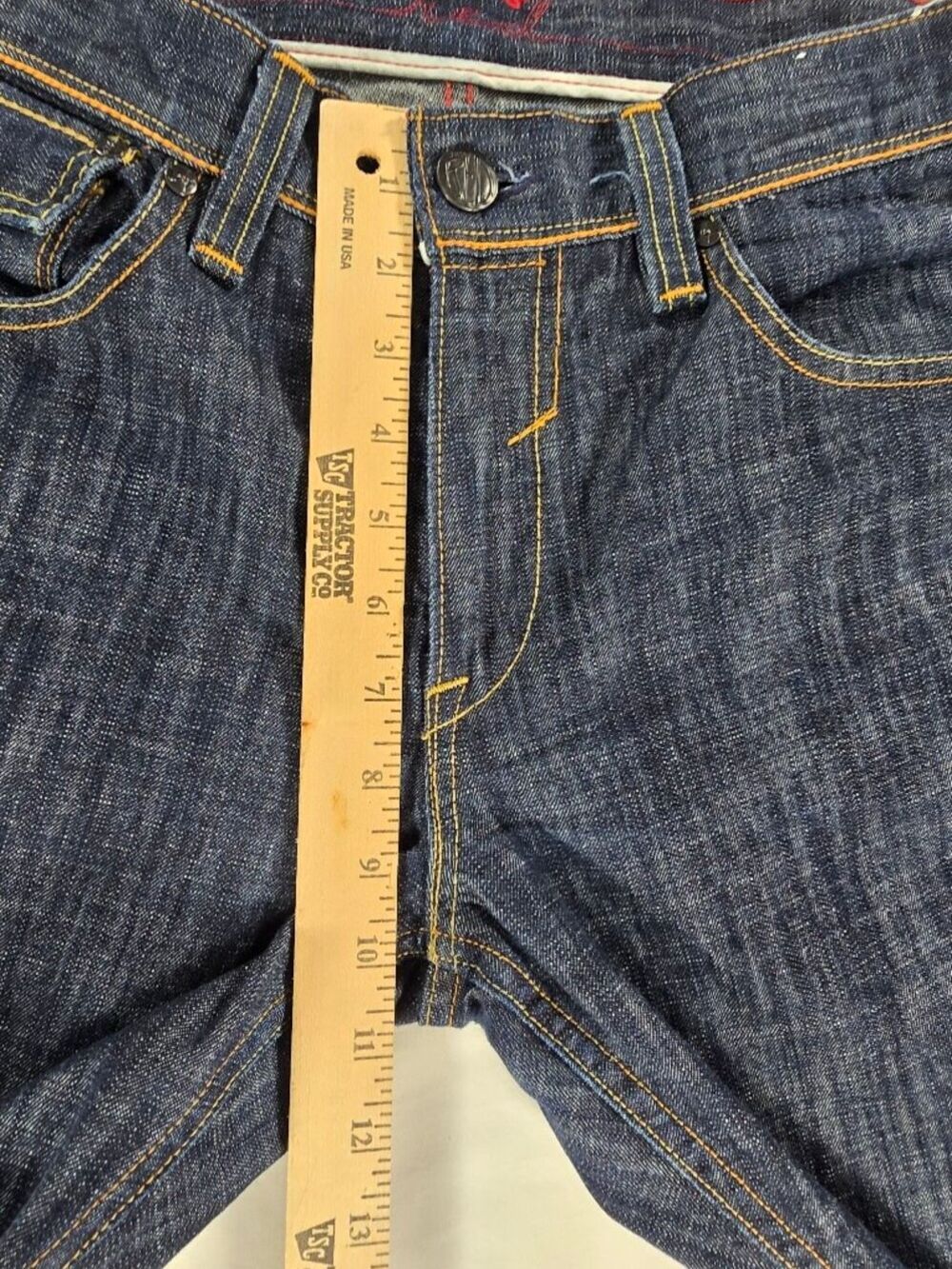 Vintage Levi's Red Line Collection Jeans Boot Cut Men’s 34x30 Dark Wash Y2K RARE - Picture 15 of 16